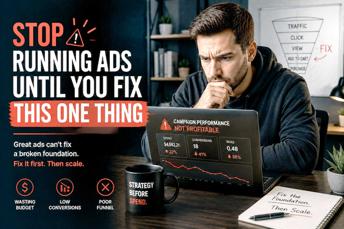 Stop Running Ads Until You Fix This One Thing